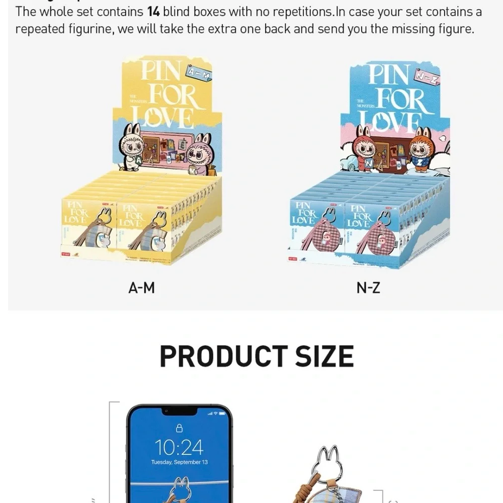 Pin for Love Series Letter Pendant Blind Box
